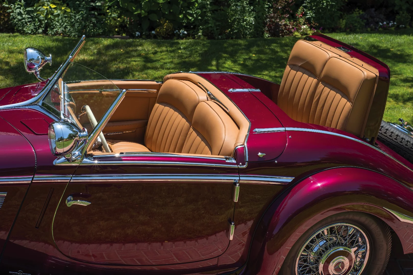 This 1938 Mercedes-Benz 540K Special Roadster by Nawrocki goes to auction on Saturday, July 18, 2015. It is expected to sell for between $1.2 and $1.8 million