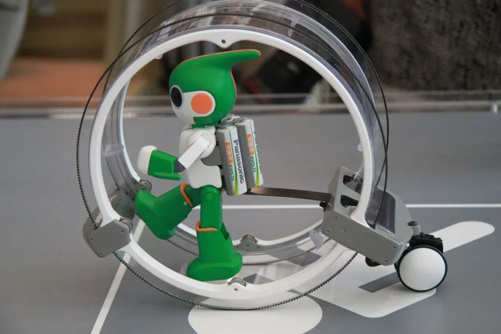 Panasonic's EVOLTA swimming, cycling and running robots will be attempting to complete the Ironman Triathlon in Hawaii