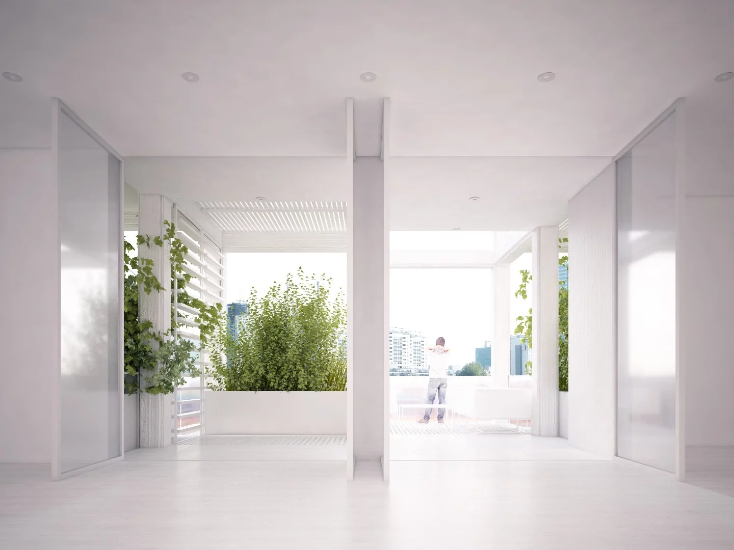 Among the catalog of modules from which residents can choose are different floor types, façade elements and railings