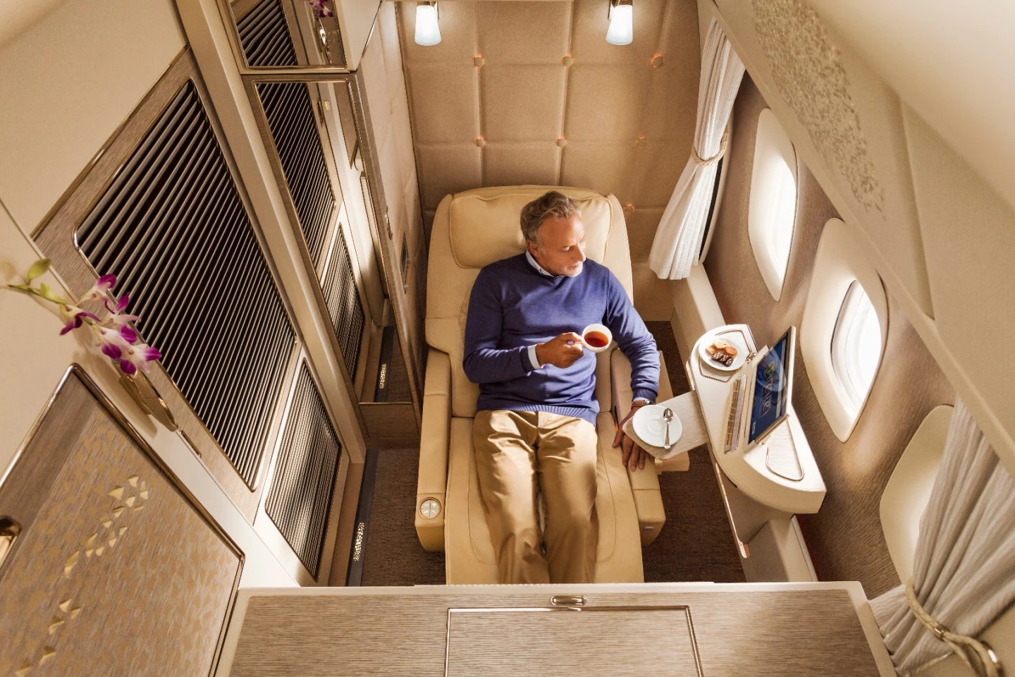 First Class places an emphasis on privacy