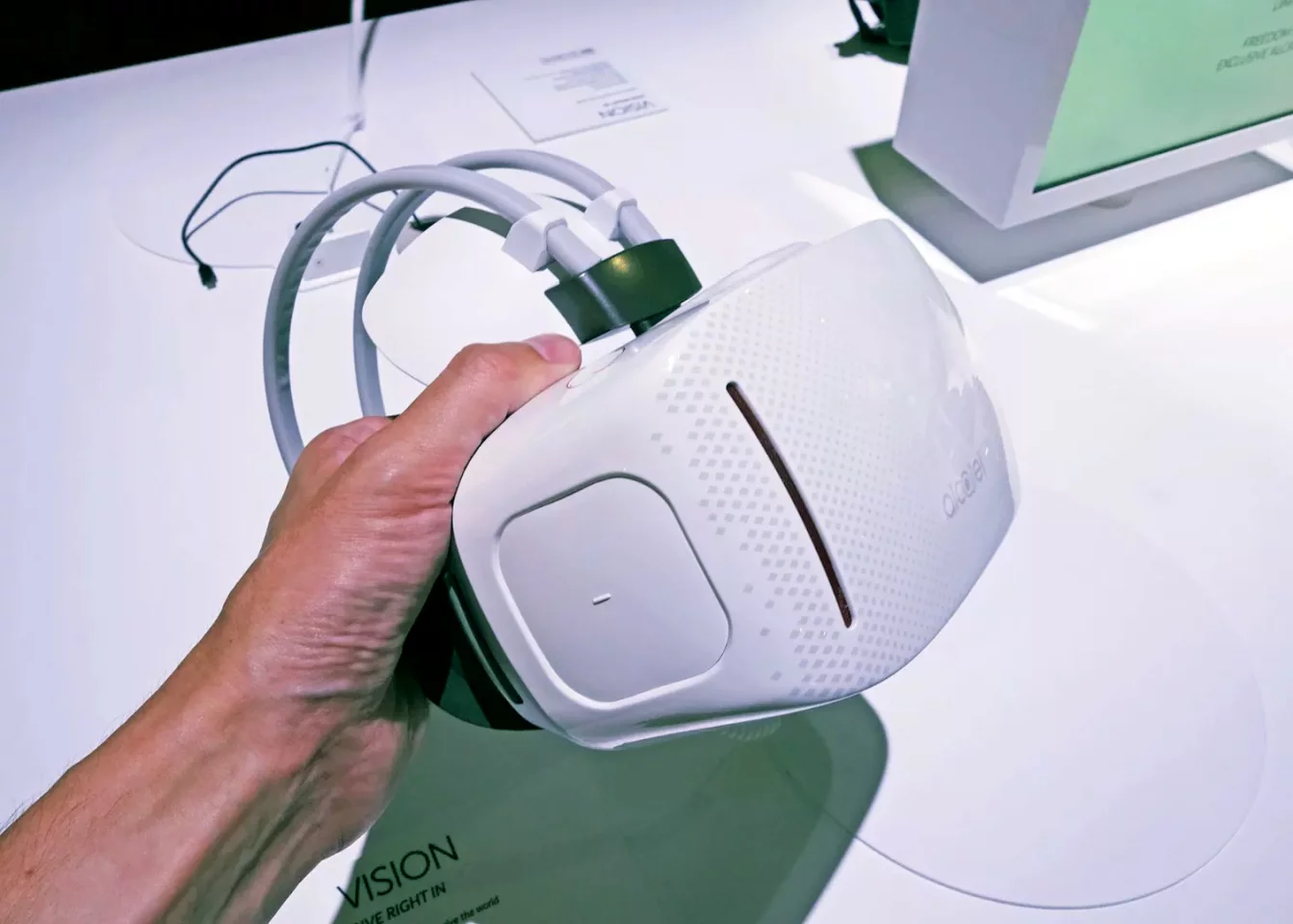 It looks very much like many other smartphone-powered VR headsets... without the smartphone