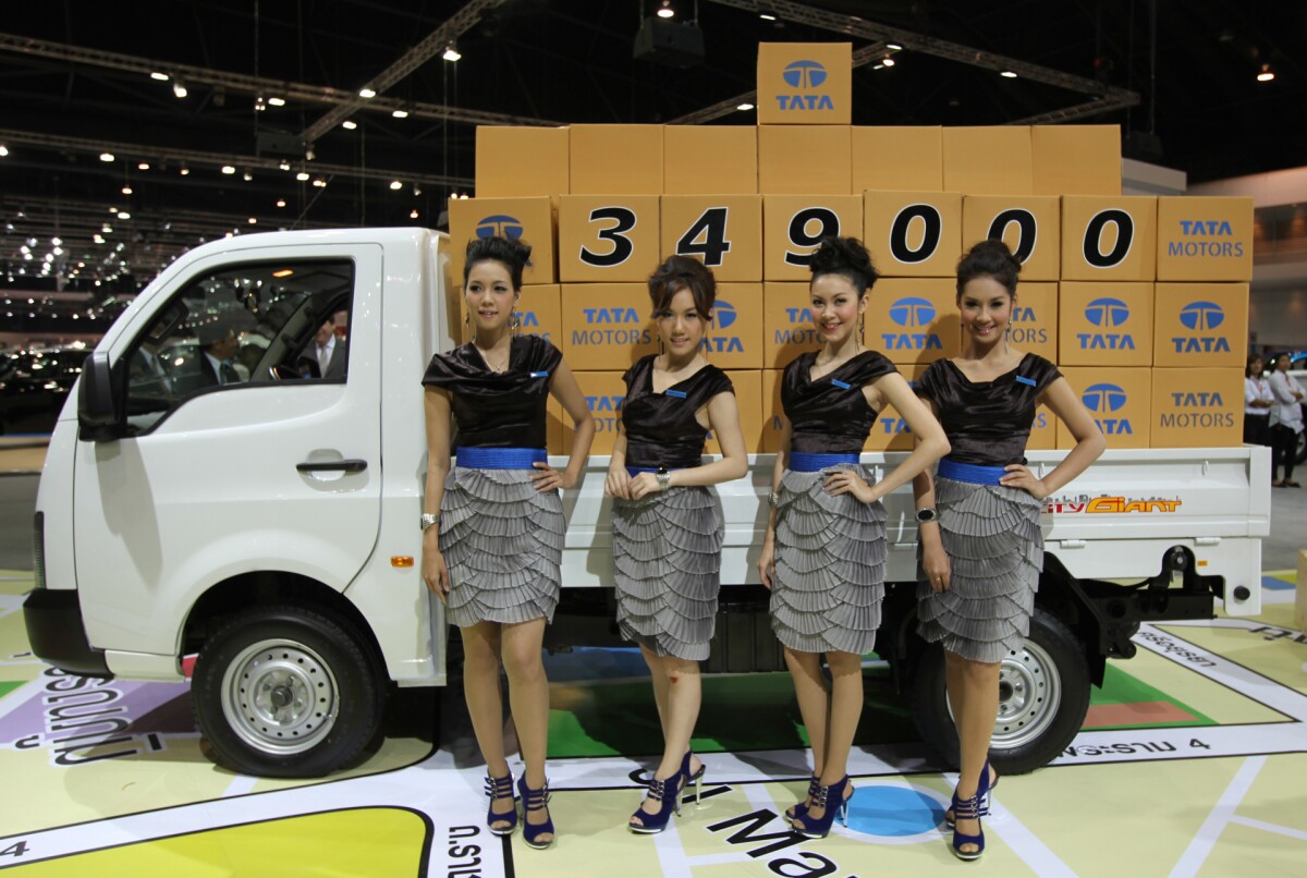 The next EV from Tata will be this vehicle - the ACE. The gals are optional extras