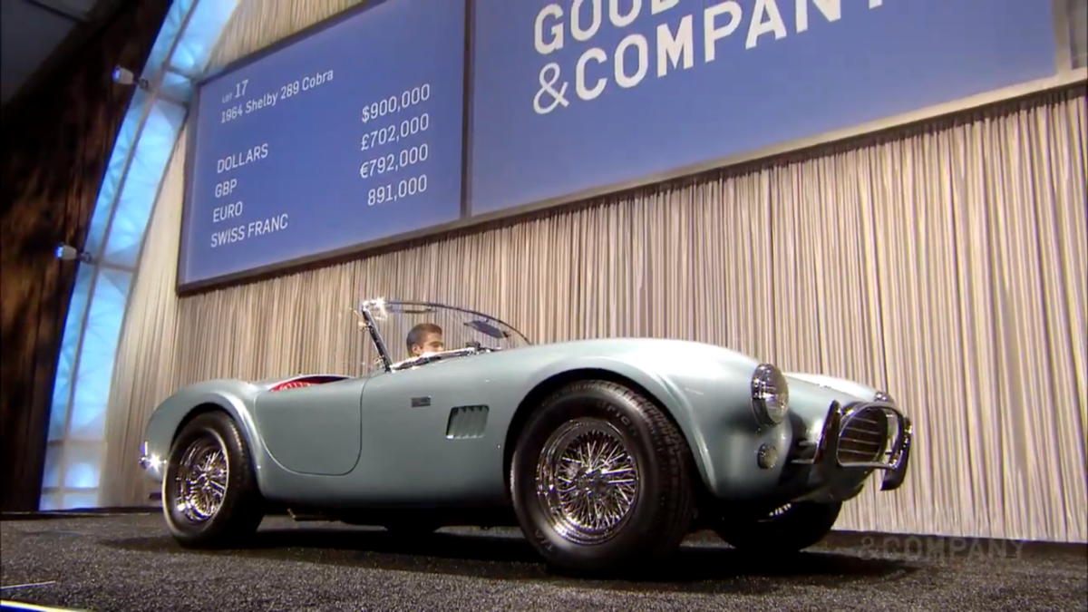 $1,050,000 | 1964 Shelby 289 Cobra | Auction Link: Gooding & Company