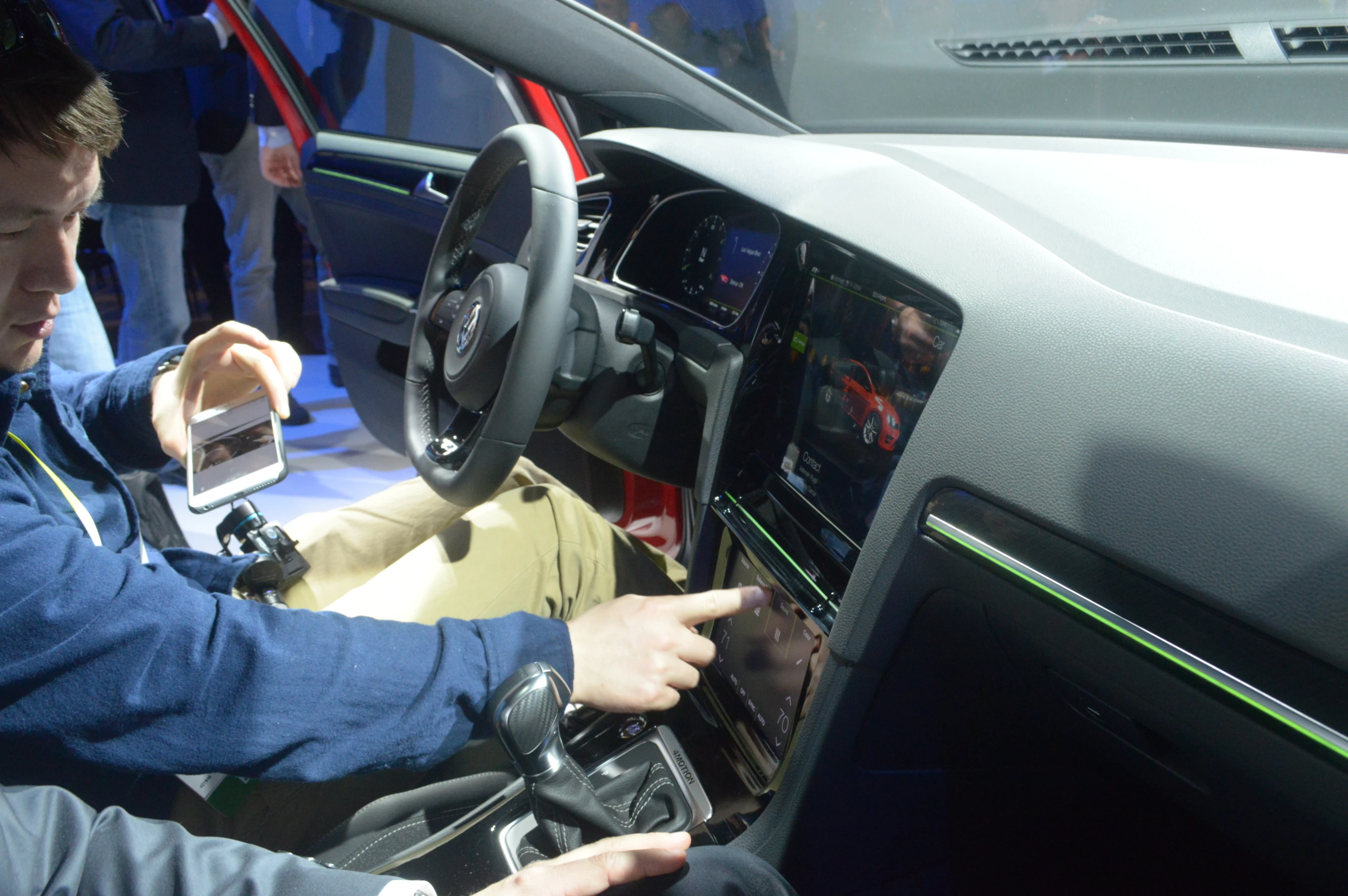 The VW Golf R Touch concept at CES 2015 (Photo: CC Weiss/Gizmag)