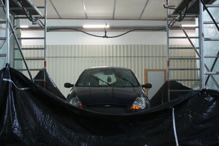 The RainCars project's lab setup