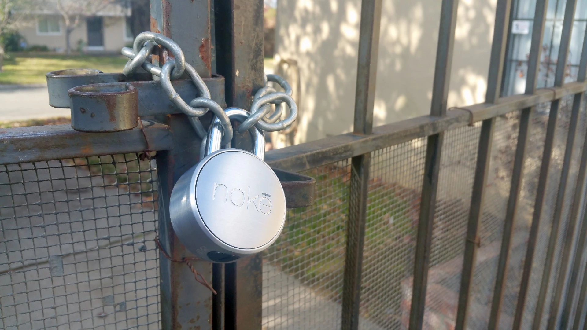 The Noke padlock is designed secure, weatherproof, and easy to use with Bluetooth 4.0 connectivity