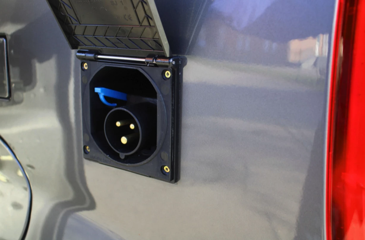 The Dailycamper has optional electrical packages, including one with 230-V hookup