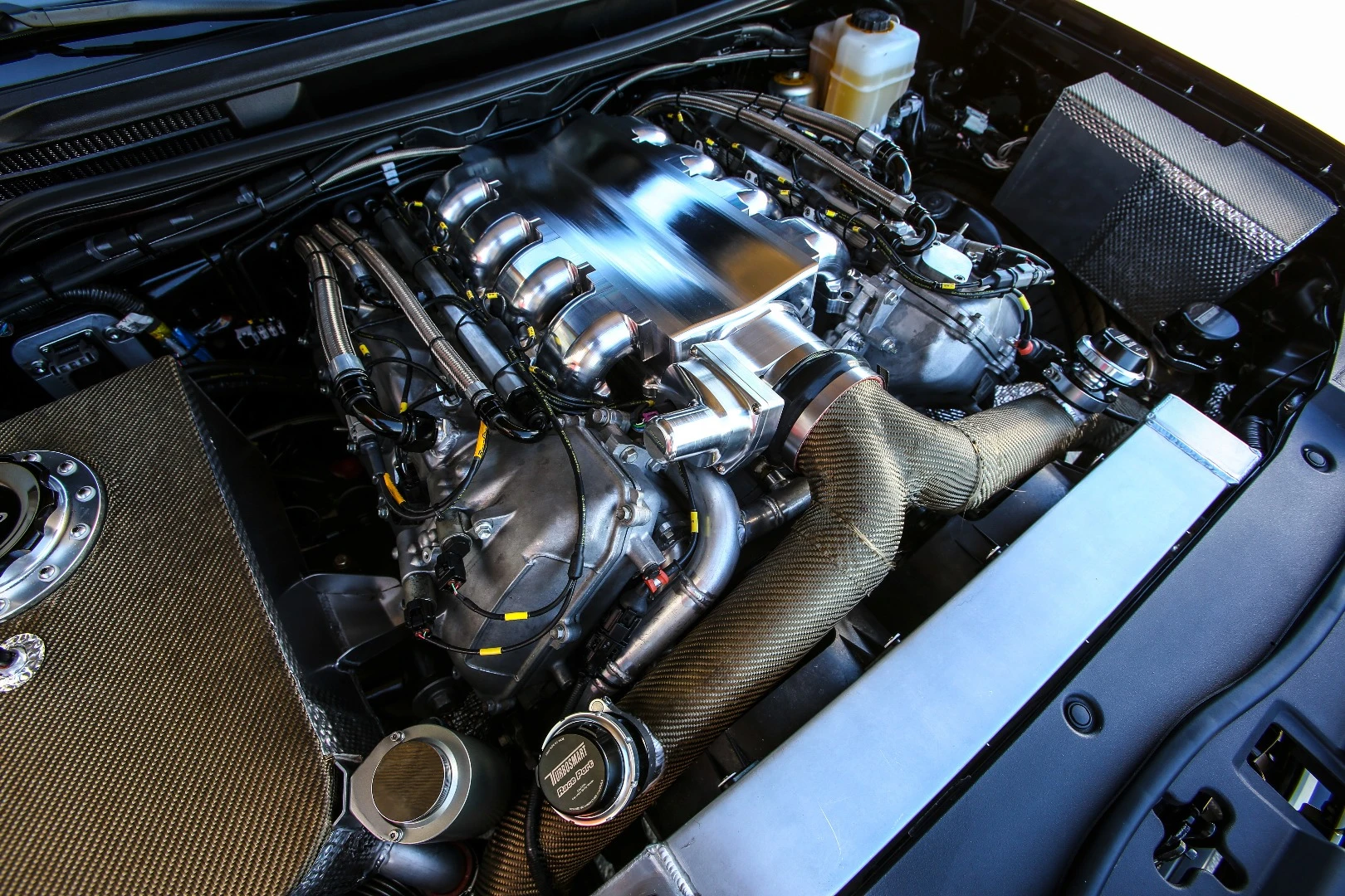 Two turbochargers help bring output up over 2,000 hp