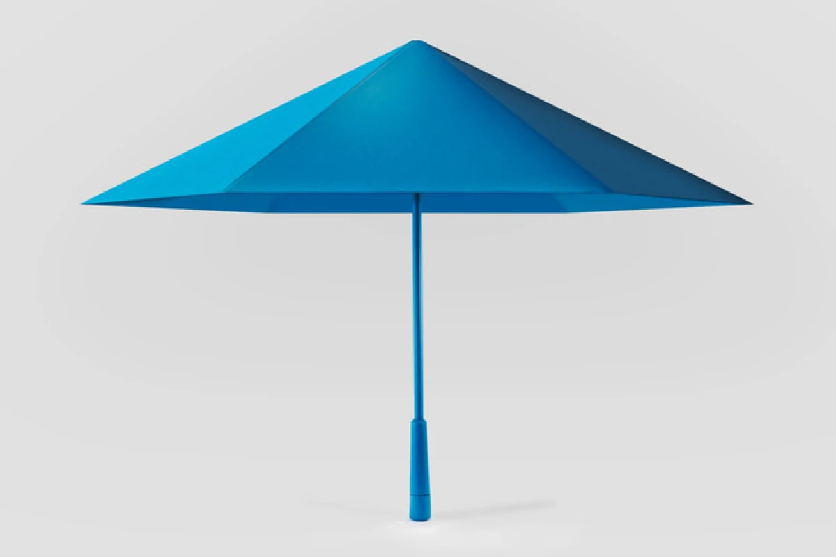 The Sa is made of plastic that's stiffer than typical umbrella fabric