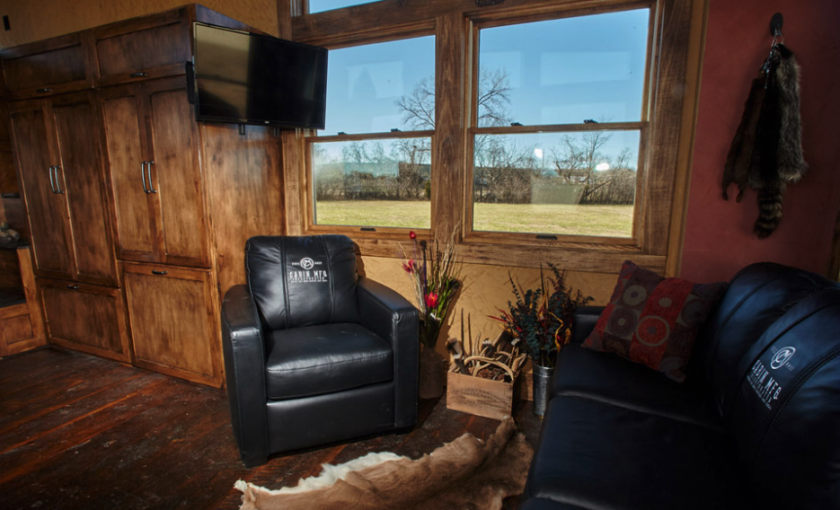 The lounge area