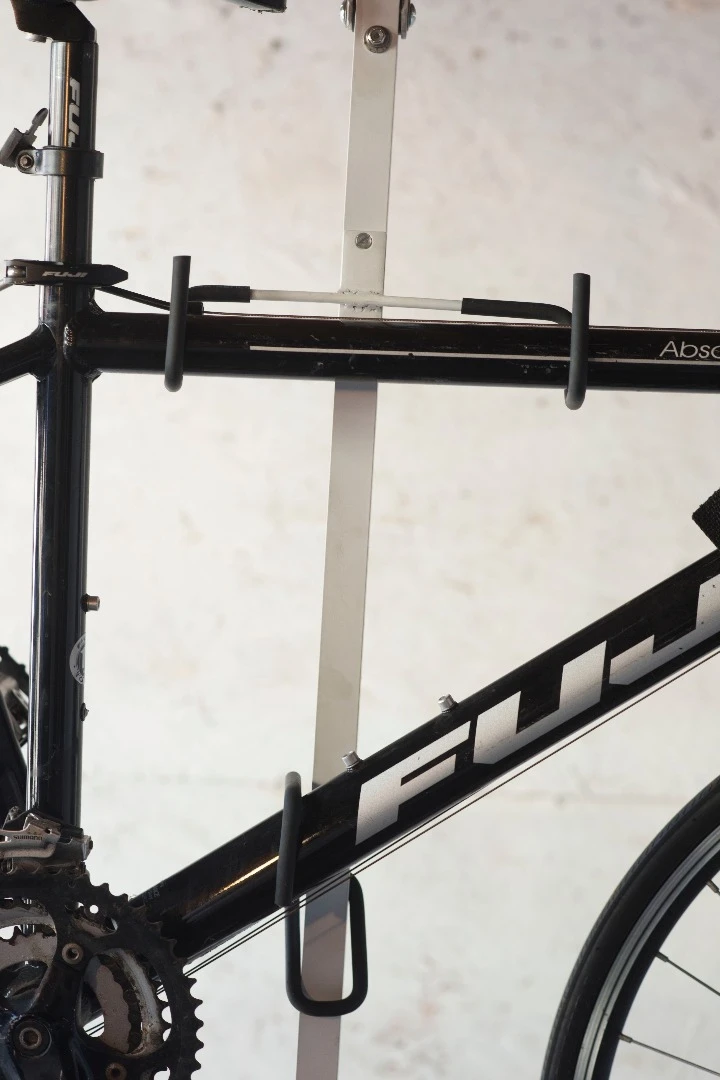 Hide-A-Ride is a mechanical rack designed to make storage a little easier by suspending bikes against the ceiling and out of the way