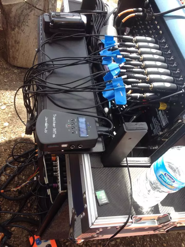 The 16 cables from the optional breakout snake can be plugged directly into a mixing desk