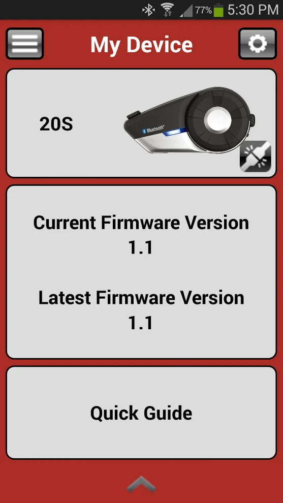 Sena's Android app