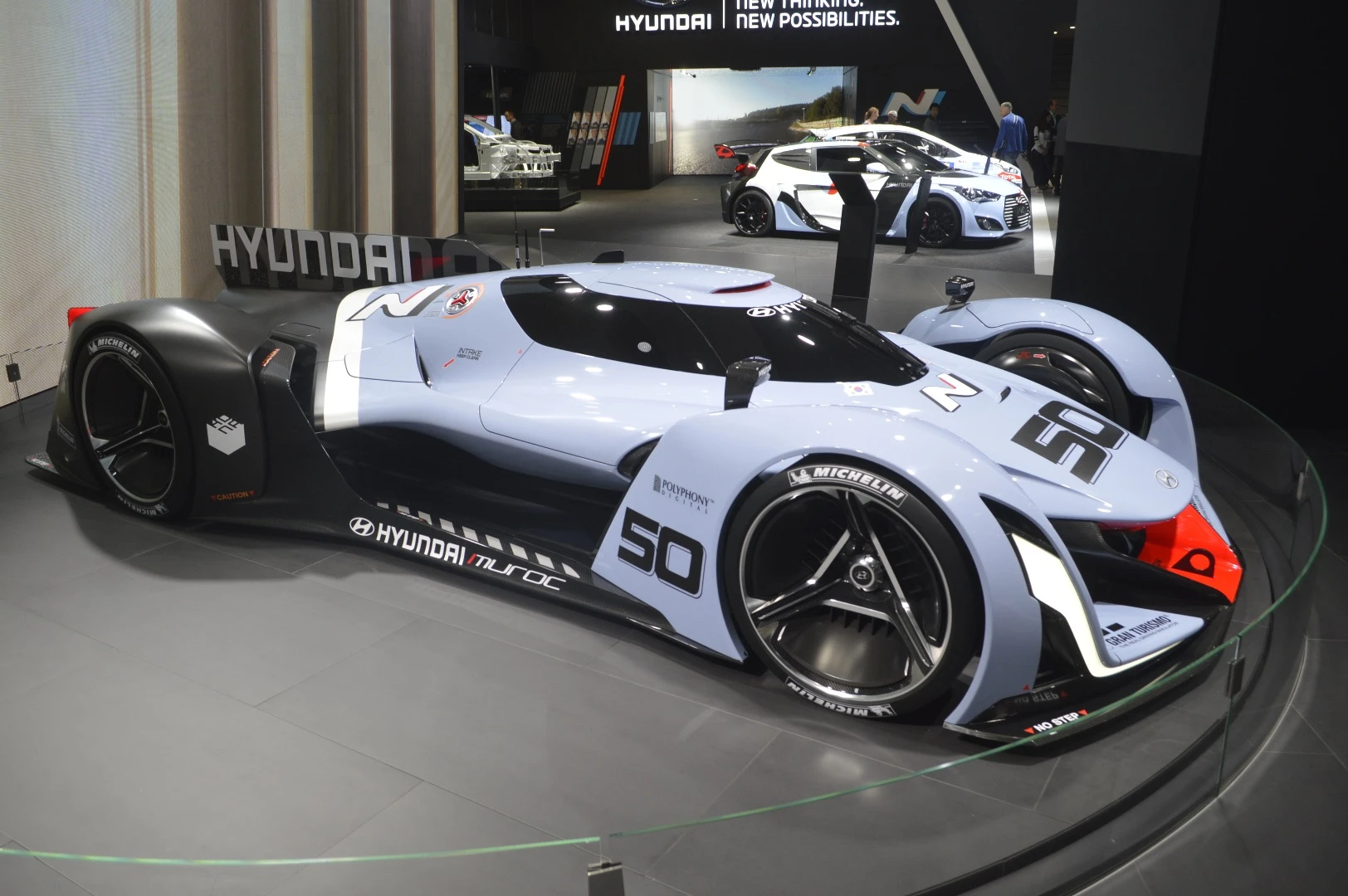 The N 2025 Vision Gran Turismo is described as looking like a floating jet fighter