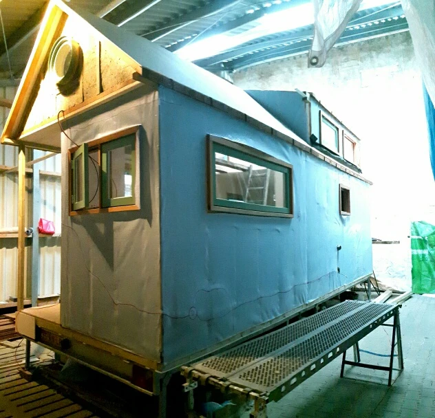 The couple worked on the home seven days a week for four months