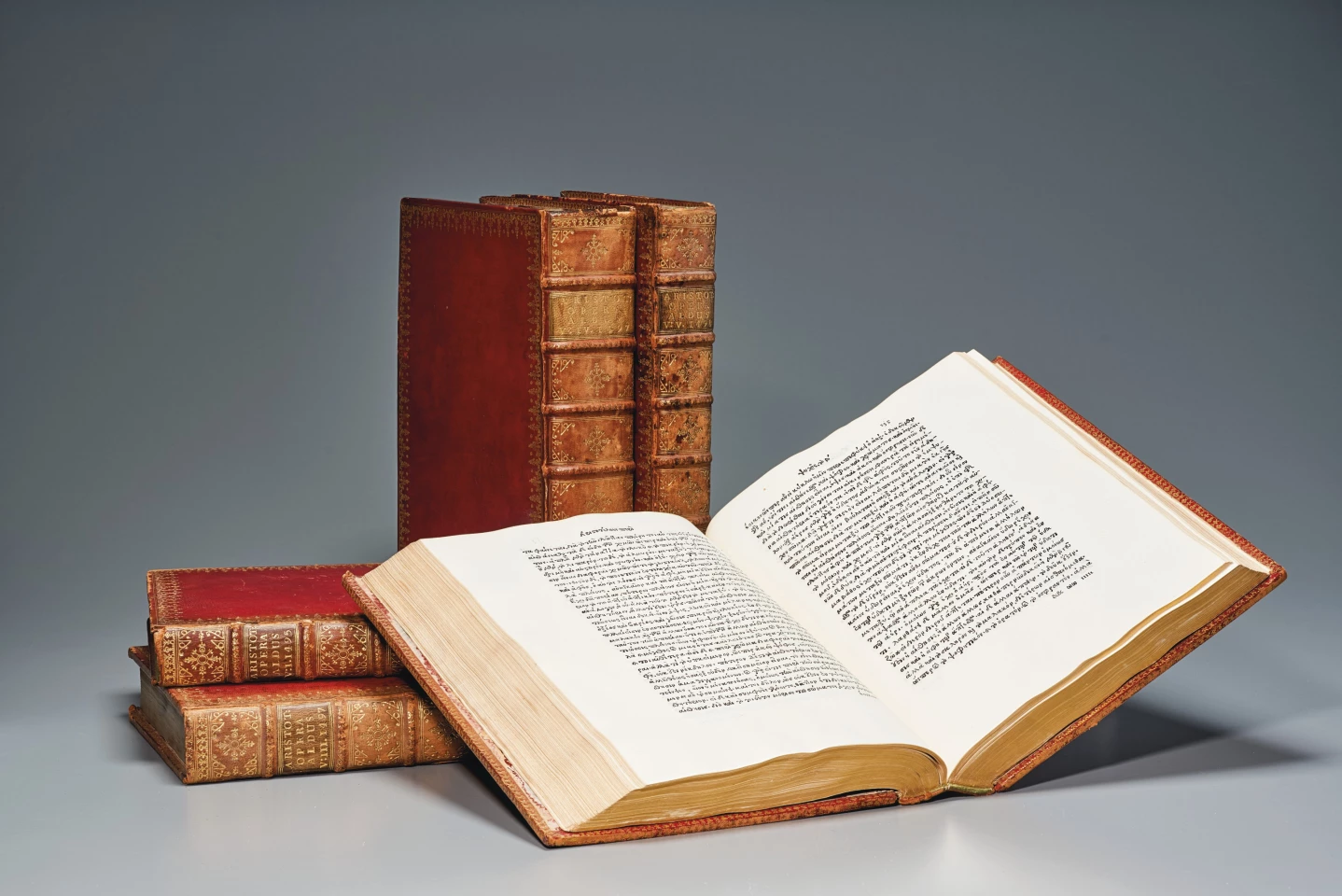 The Pembroke copy of the “editio princeps” of the works of Aristotle, the most important Greek printing project of the 15th century. This copy sold for $475,000 at Christie’s on October 16, 2020