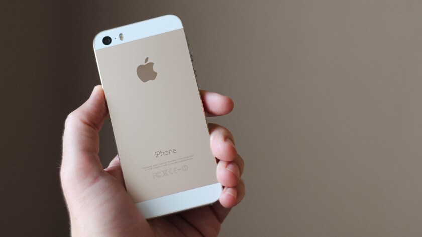 The iPhone is a much smaller phone, more easily sliding into one's palm
