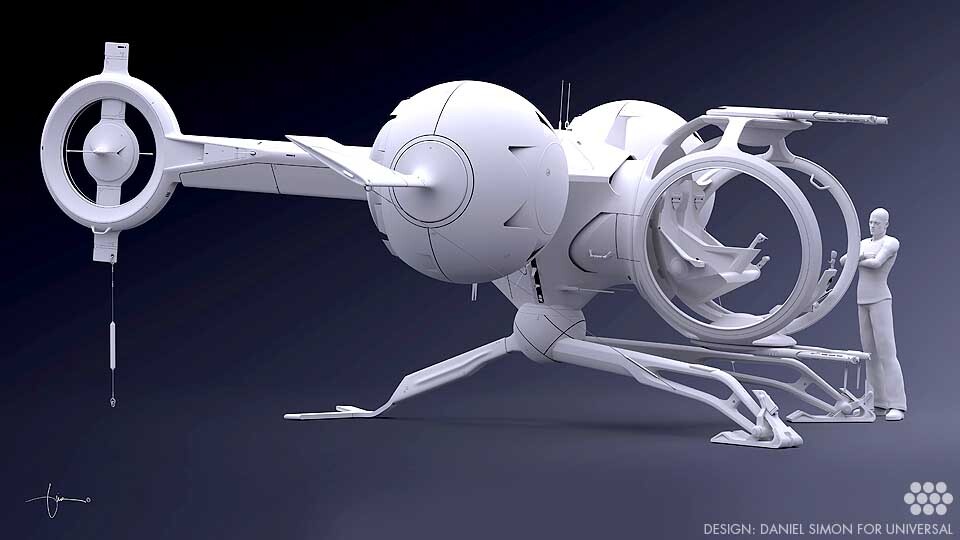 Daniel Simon's Oblivion Bubbleship from the Universal Pictures movie, Oblivion