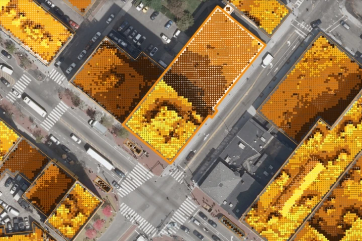 The map displays solar radiation data with outstanding resolution (Photo: MIT)