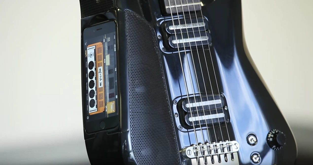 The Fusion Guitar boasts interchangeable docks, making it currently compatible with iPhone 5 and 5s, and 6 and 6s, as well as the fifth generation iPod touch,