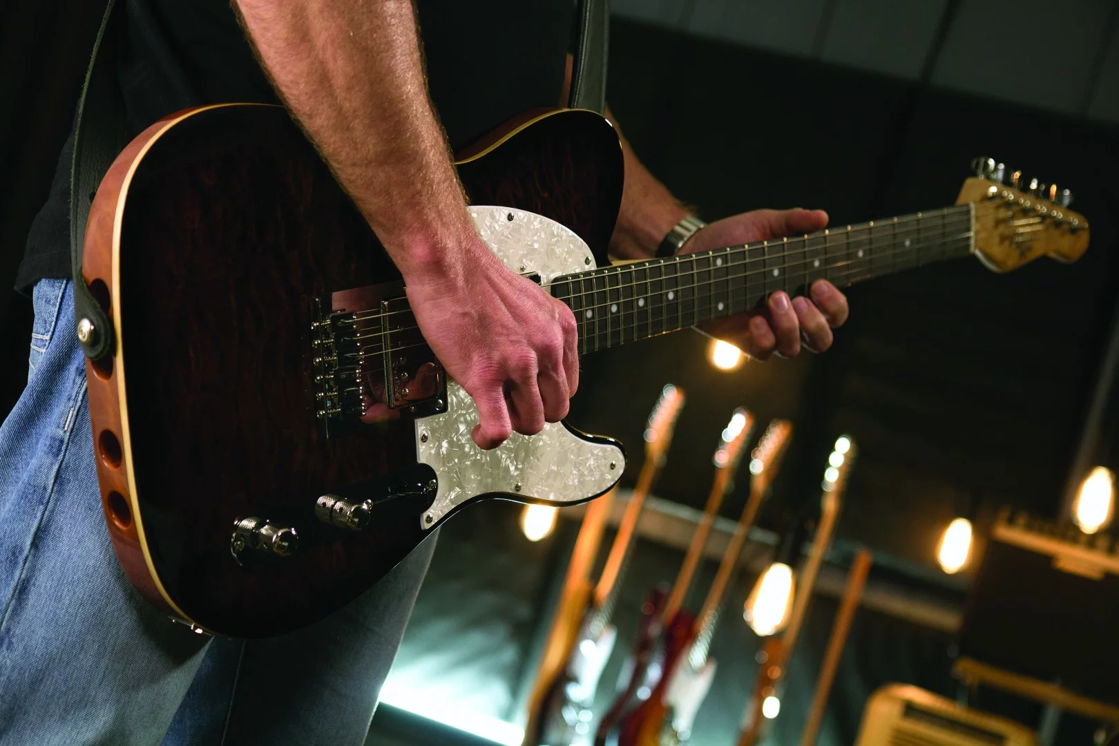 The Enlightened Series guitars have the classic look and tone of traditionally-made instruments, but are reported to be at least 30 percent lighter