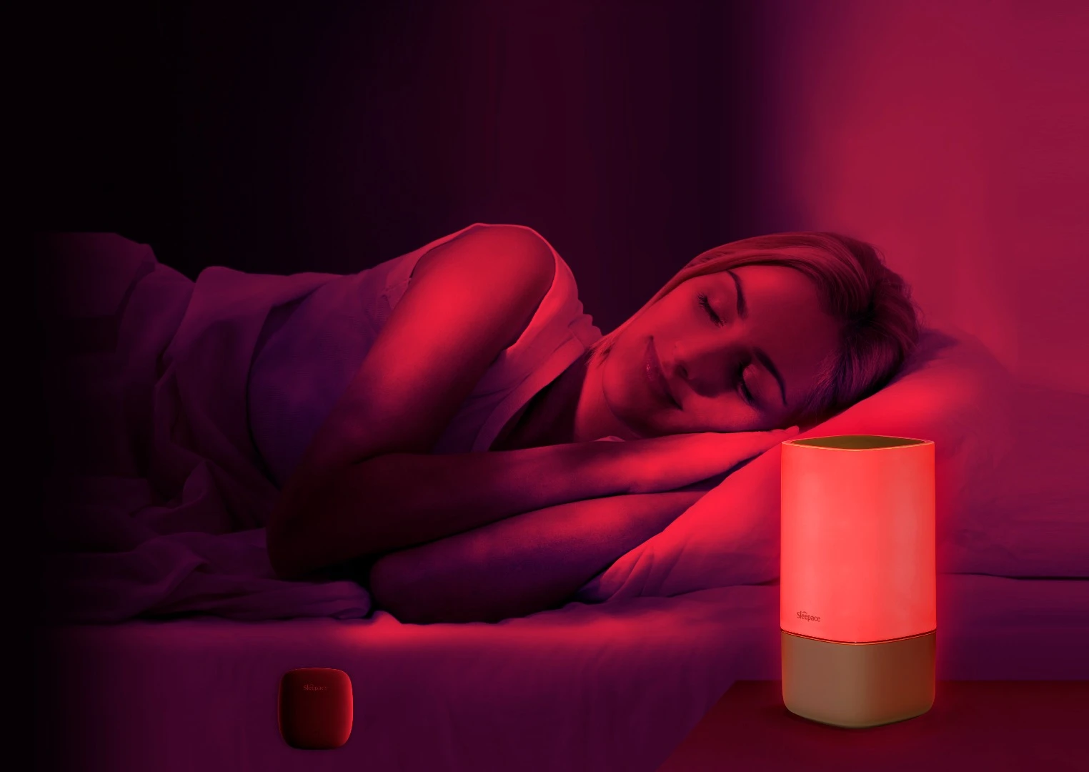 The Nox light makes use of red wavelengths, which the company says can raise the secretion of melatonin