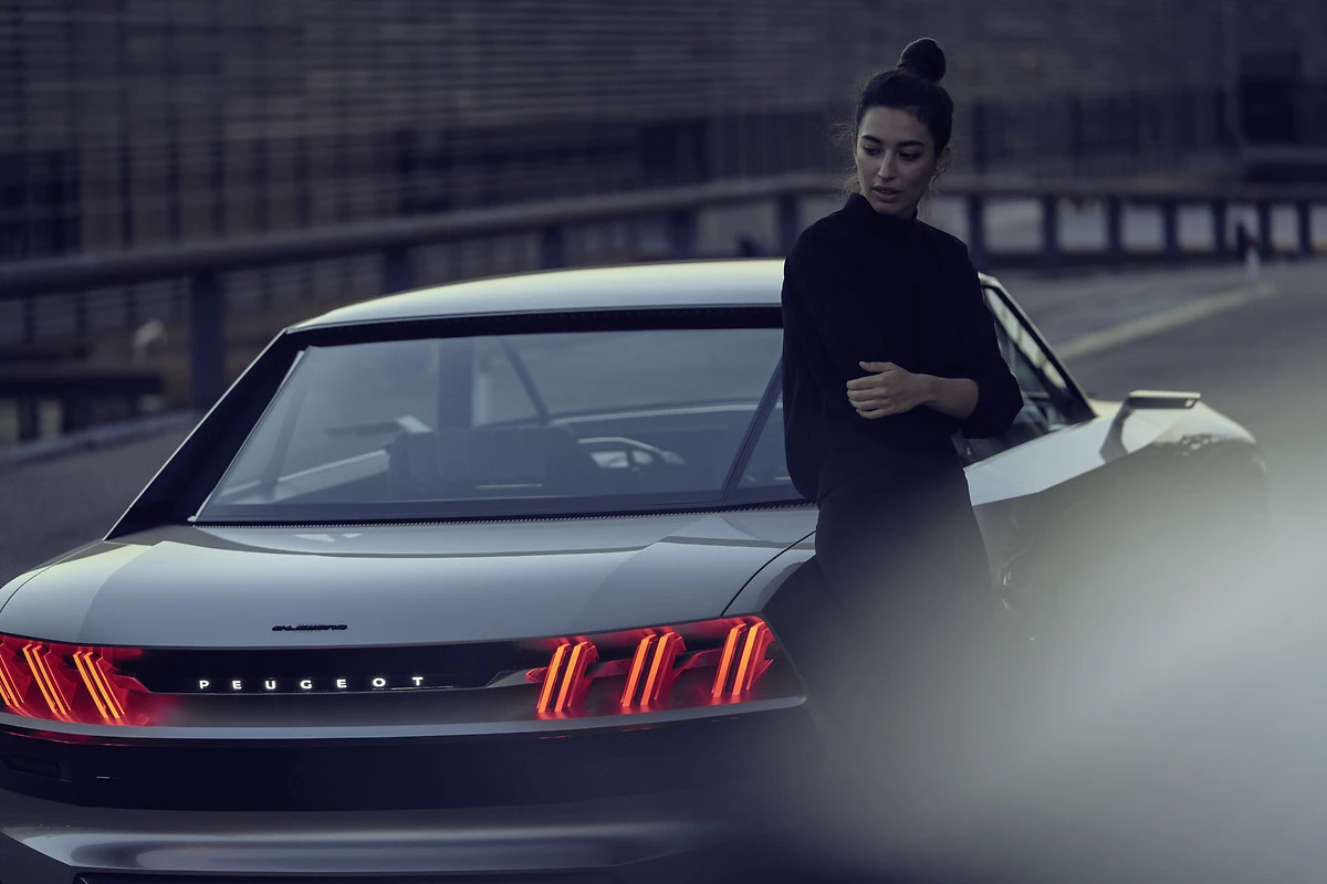 Those taillights really pop and will hopefully prove more than just a concept design at Peugeot