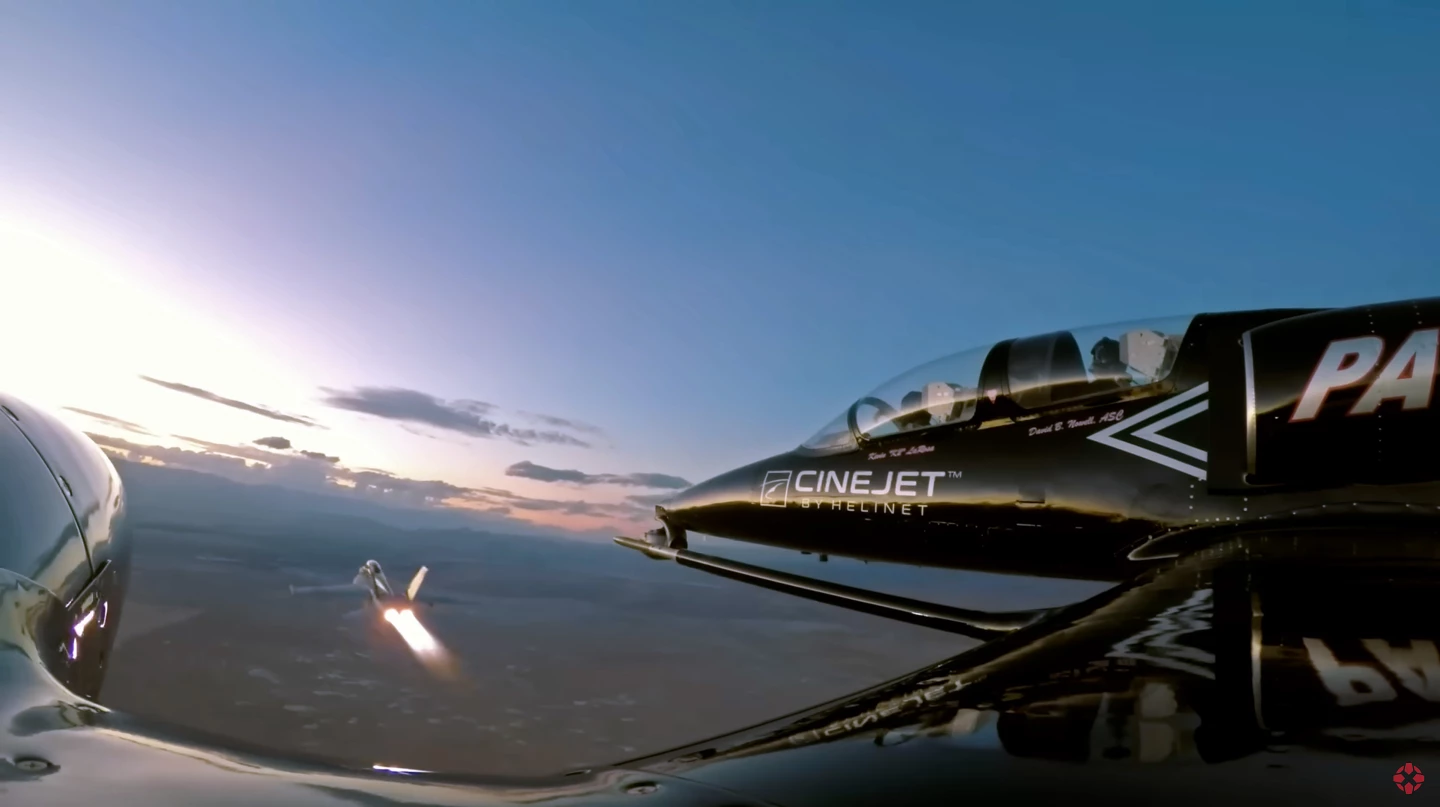 Onboard with the Cinejet in the making of Top Gun: Maverick