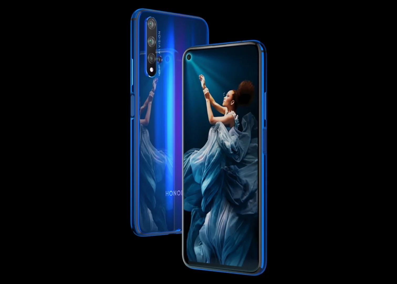 The Honor 20 features a quad-lens rear camera and a 6.26-inch display
