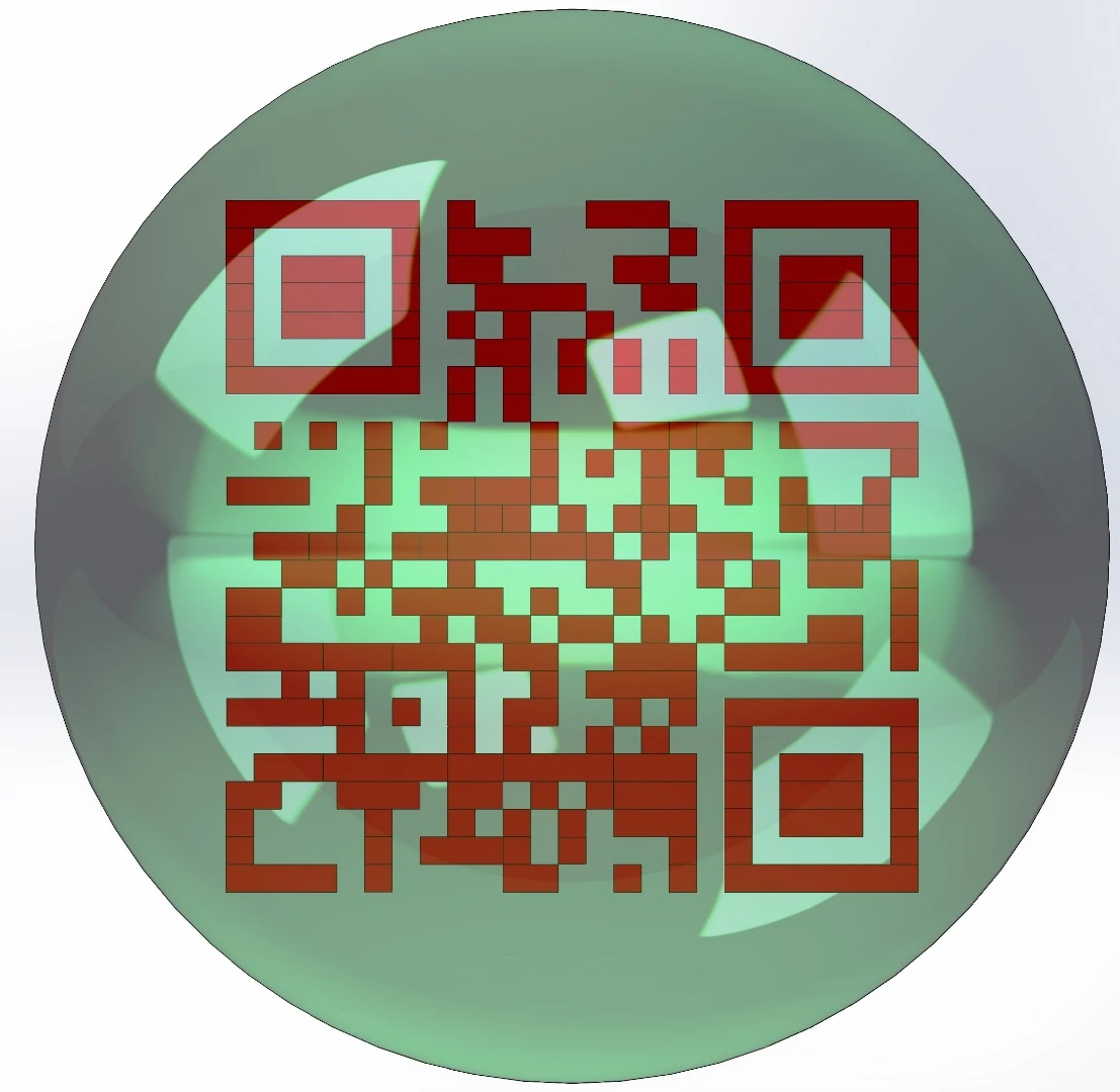 As long as the person operating the scanner knows the correct orientation from which to scan the object, they will see a QR code which is distinct to the genuine product and its legitimate manufacturer