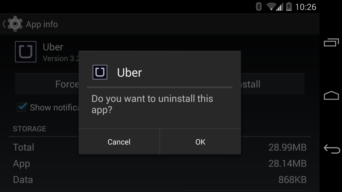 Uber's Android app is acting like malware, reporting personal data back to the company that it doesn't have permissions for