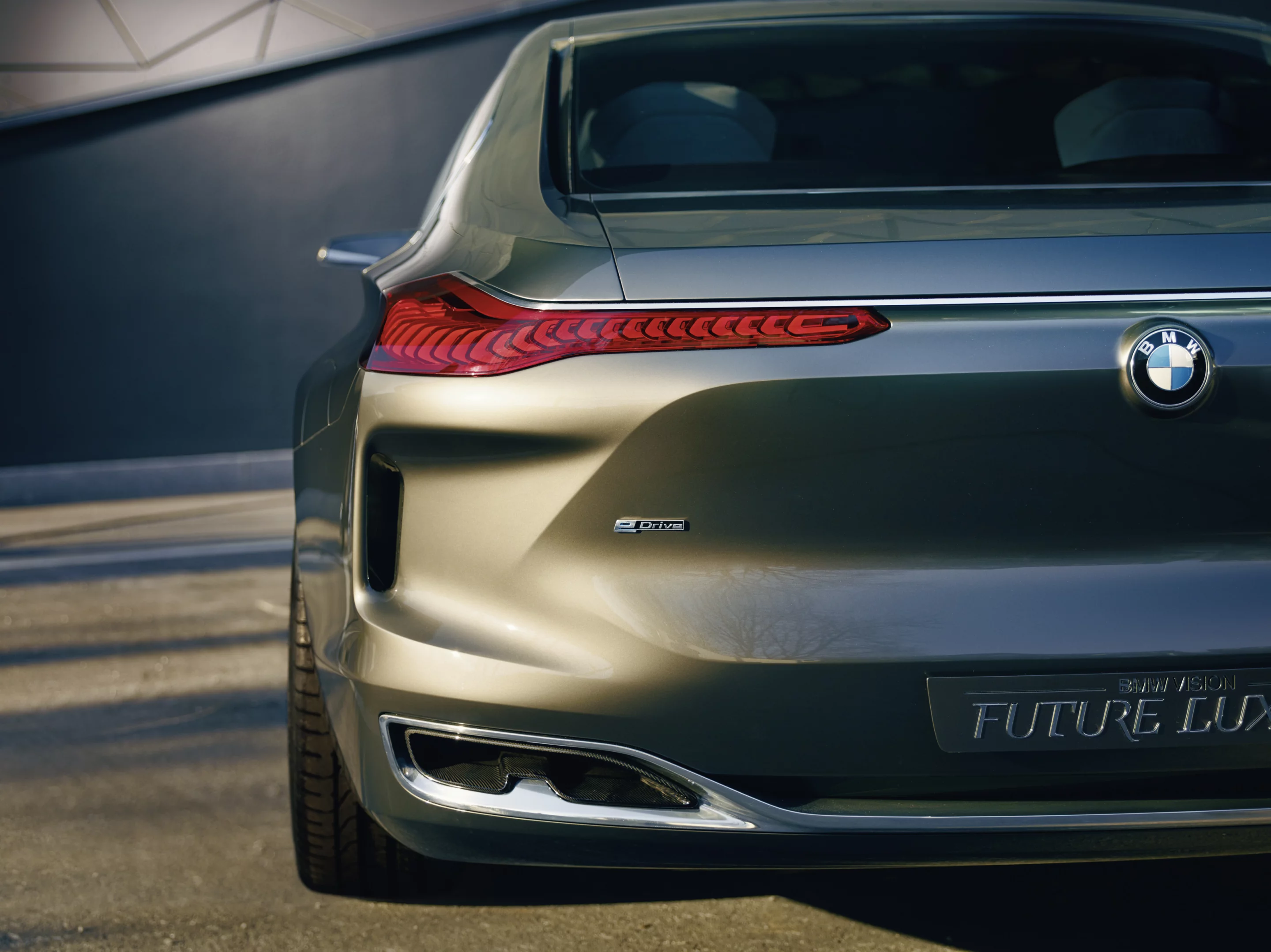 An eDrive badge gives a strong hint at a hybrid powertrain
