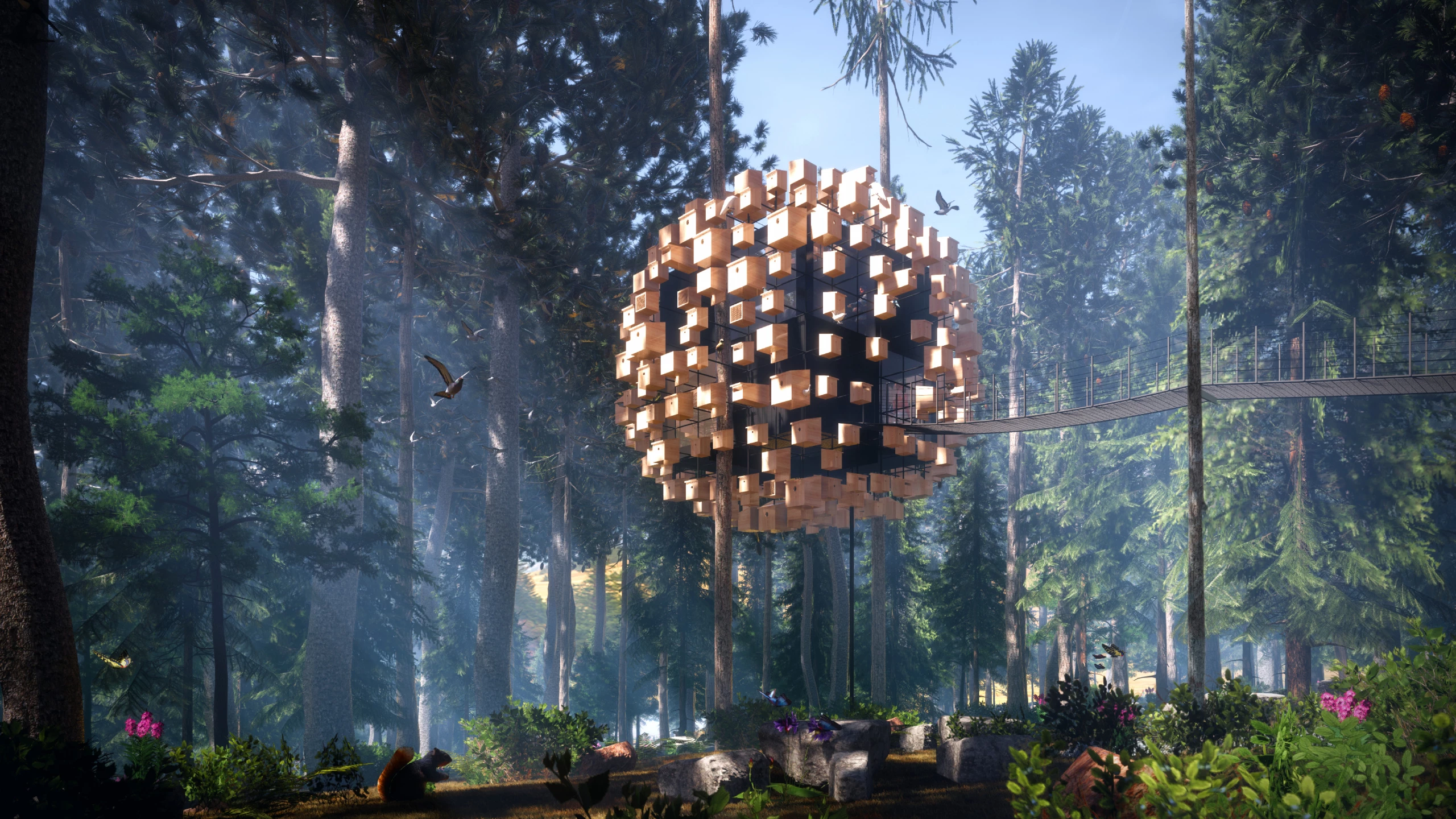 Biosphere is being created for the Treehotel project in Sweden, which showcases several bespoke hotel rooms by some of Scandinavia's most respected architects