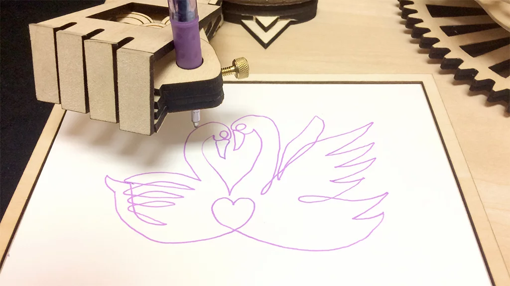 The Drawmaton comes in three flavors: the Robot (pictured here), the Gambler and the Slayer