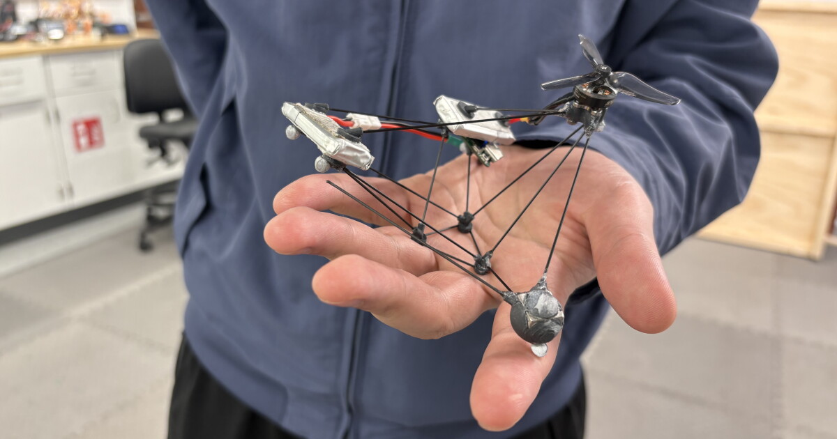 Tiny drone hits invisible mode by twisting faster than eye can detect