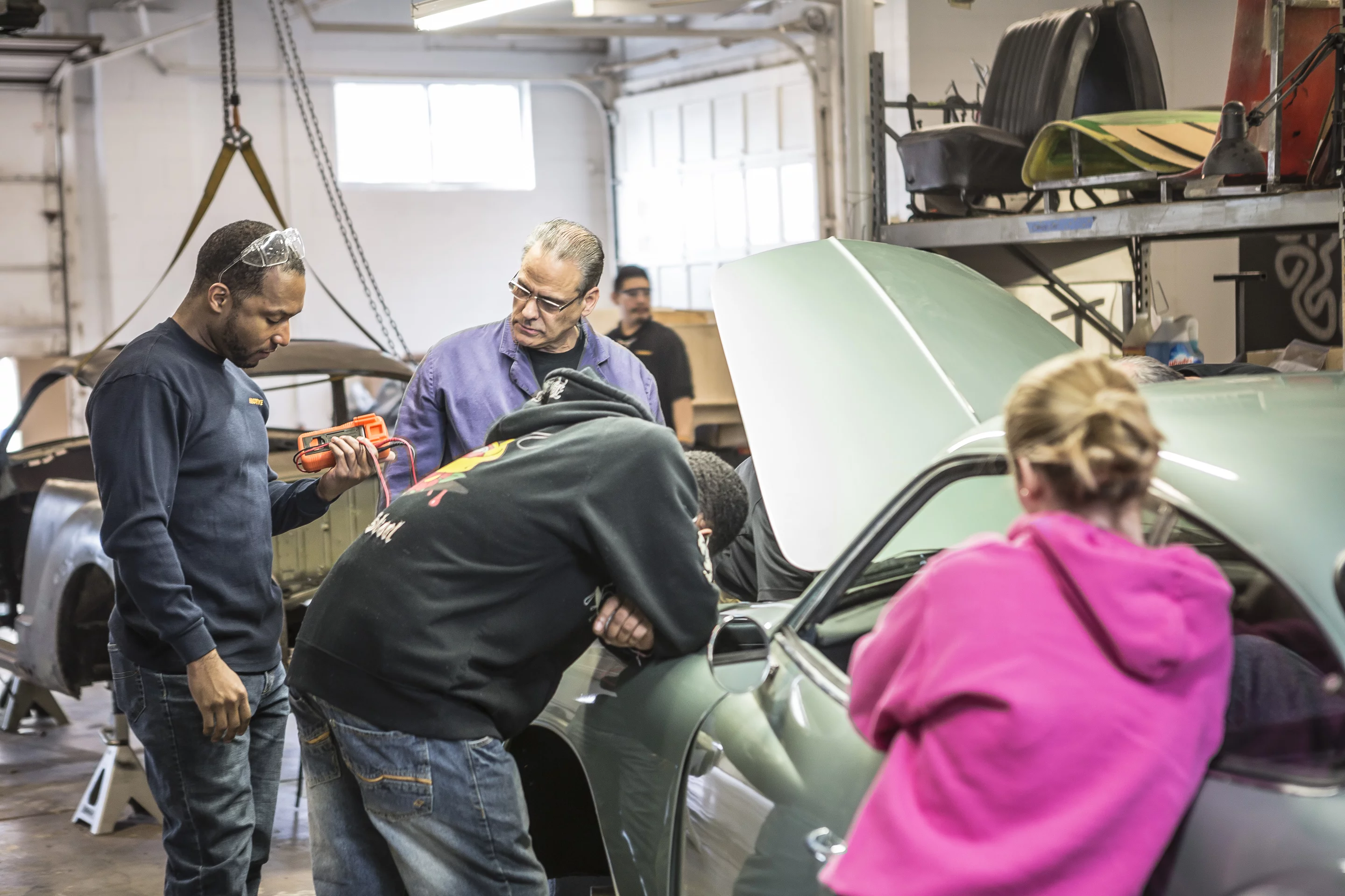 The vehicle has been fitted with an Arduino device that's designed to monitor social networking activity relating to the project