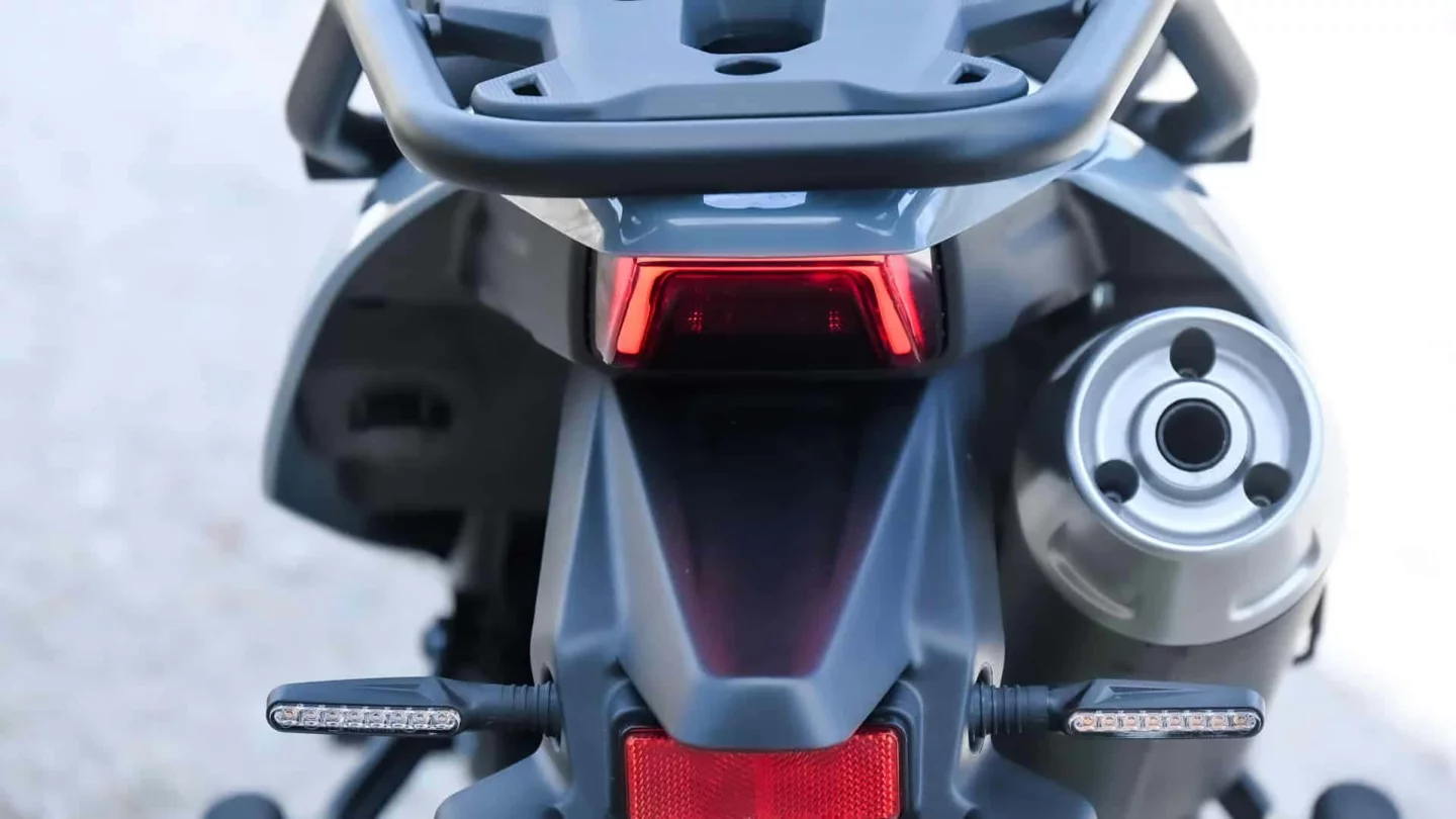 All-LED lighting and an upswept exhaust at the rear