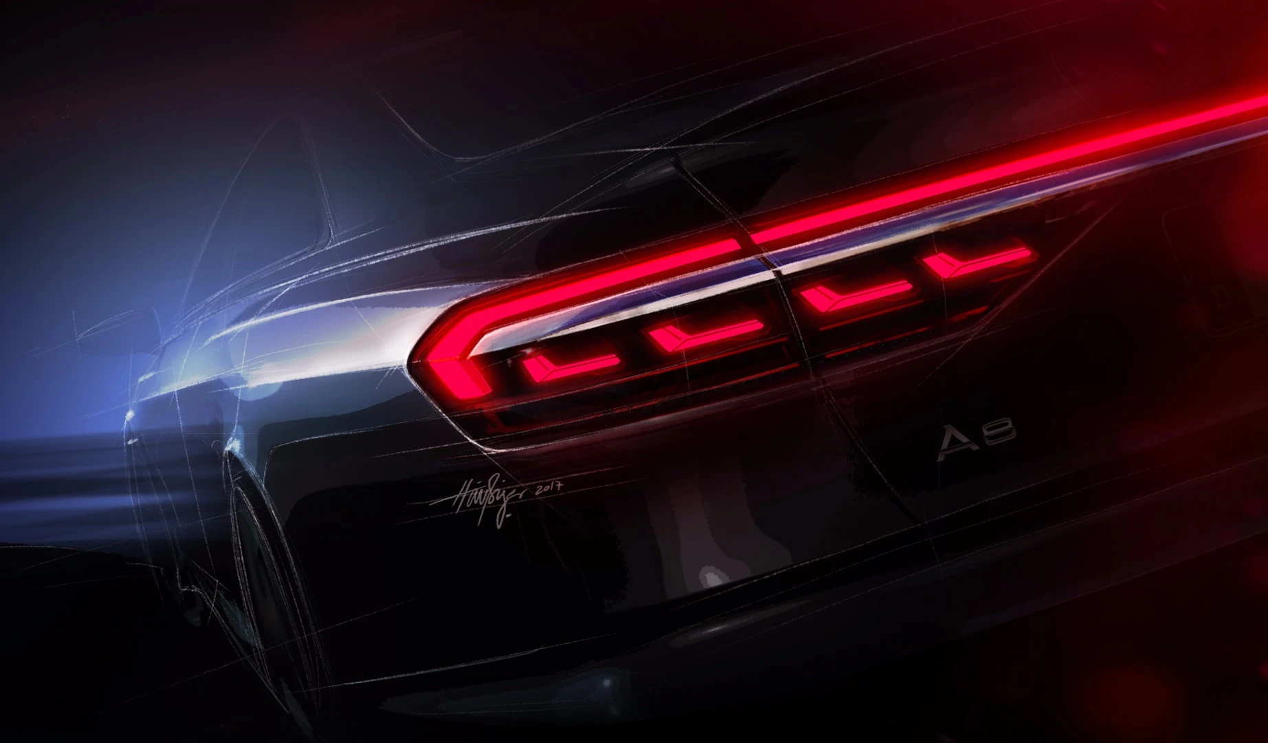 OLED taillight sketch