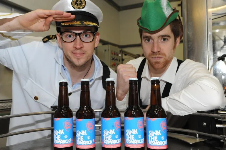 James and Martin and their "Sink the Bismark"