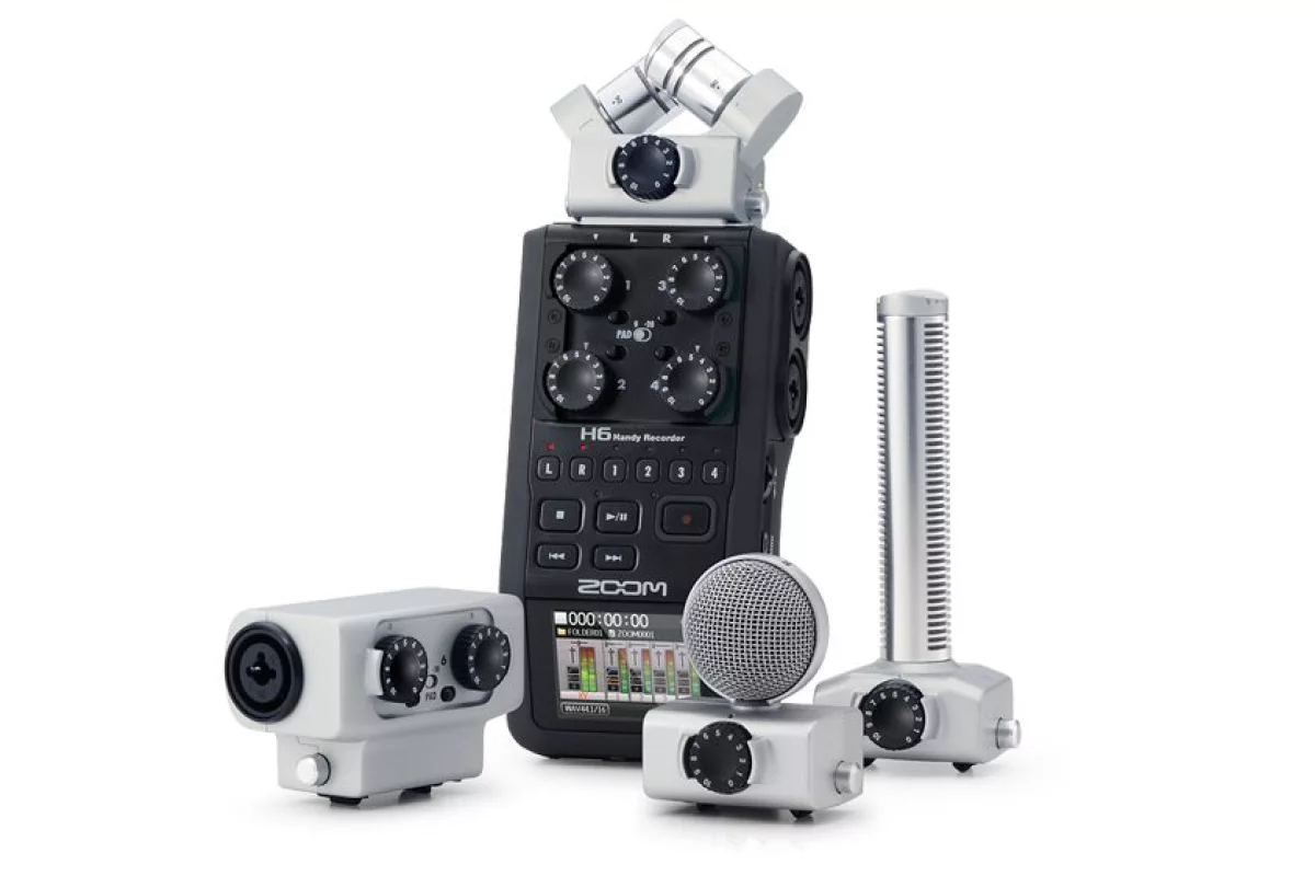 The H6 is claimed to be the world's first portable recorder with interchangeable microphone heads