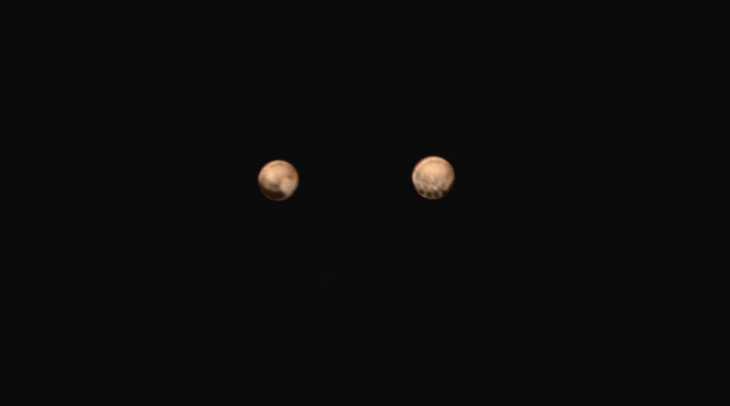 The latest images returned by NASA's New Horizons probe has depicted a line of spots along Pluto's equator