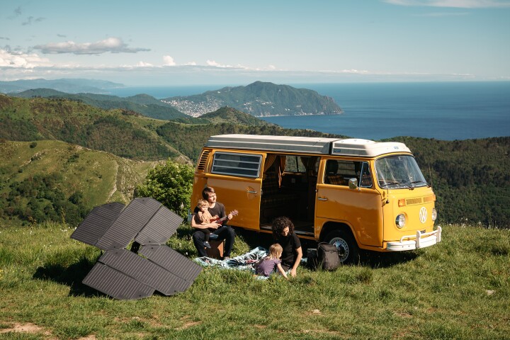 Family camping gets a little help from Mother Nature