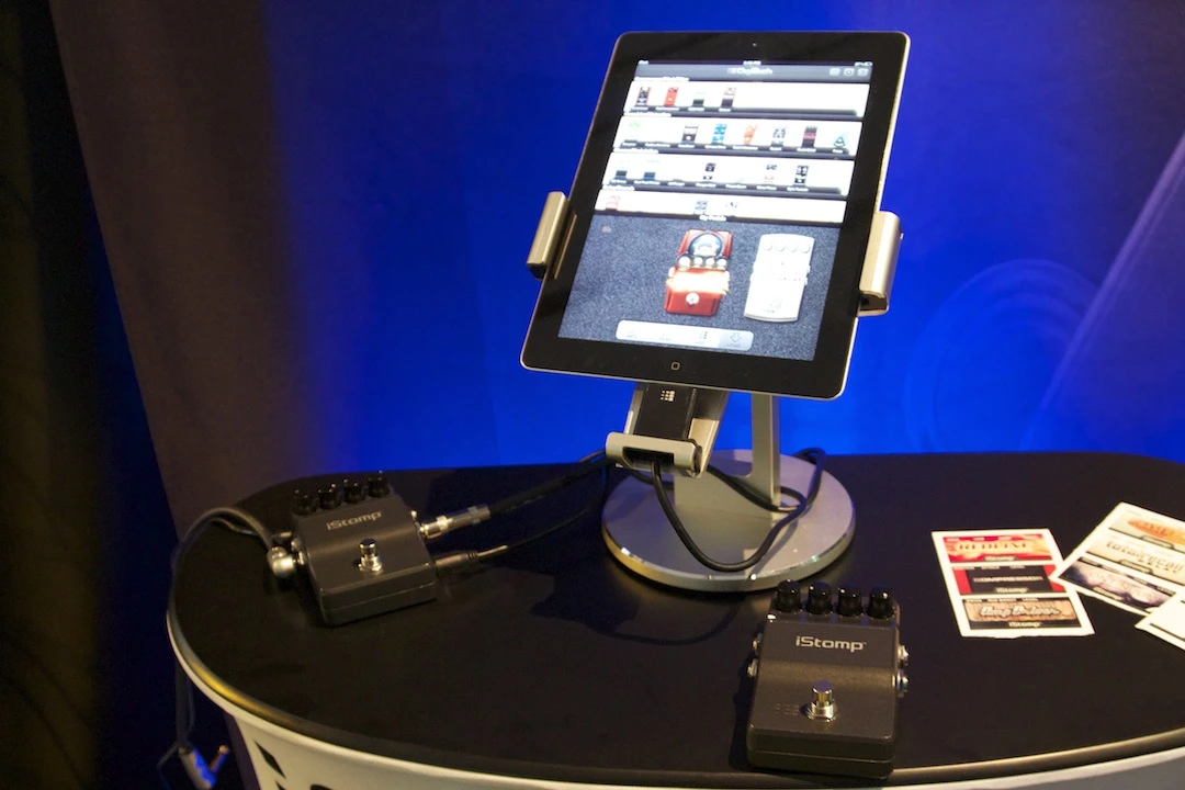 The iStomp from DigiTech allows users to change the pedal's guitar effects using an iOS device