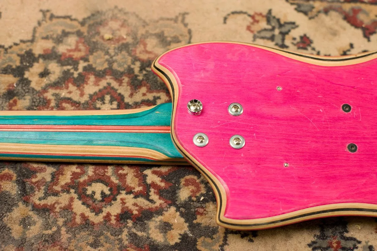 The neck is bolted to the body