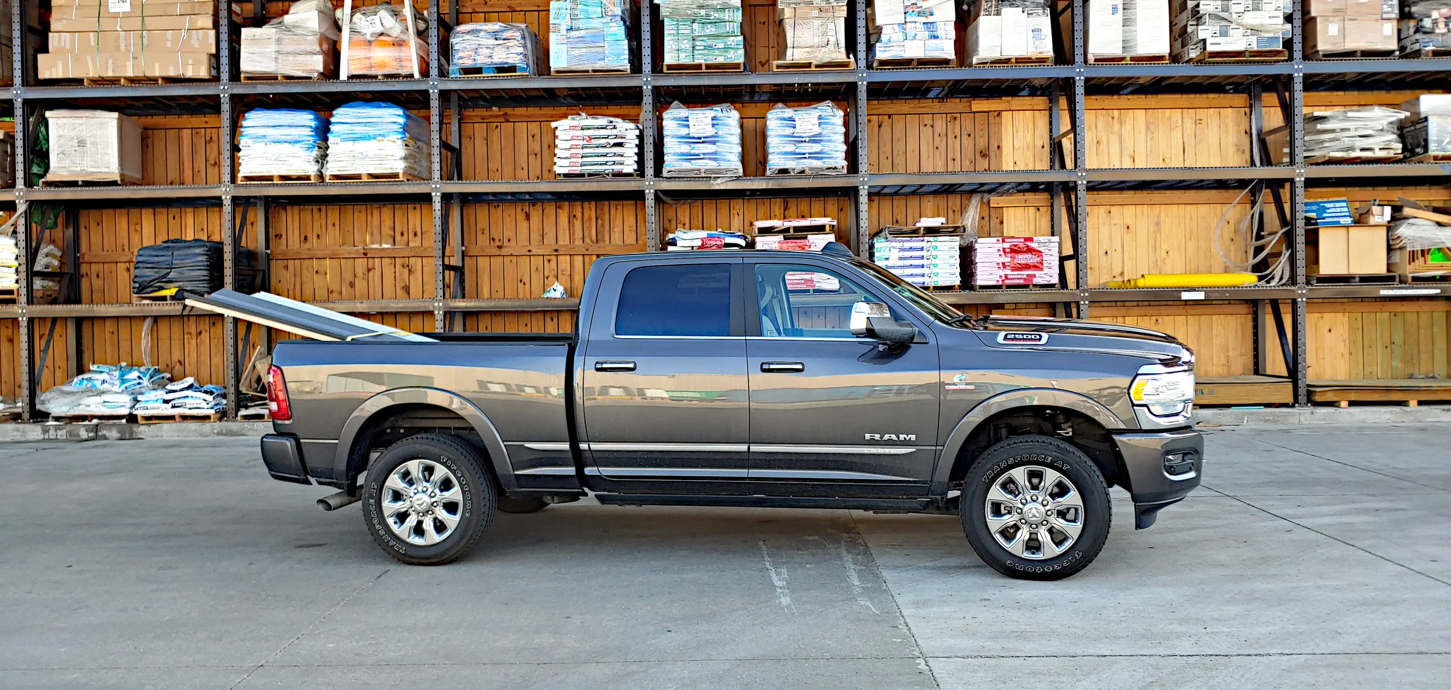 Payload for the Ram 2500 is maxed at 4,010 pounds (1,819 kg)