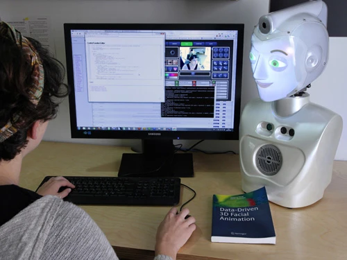 SociBot-Mini can be placed on a desktop