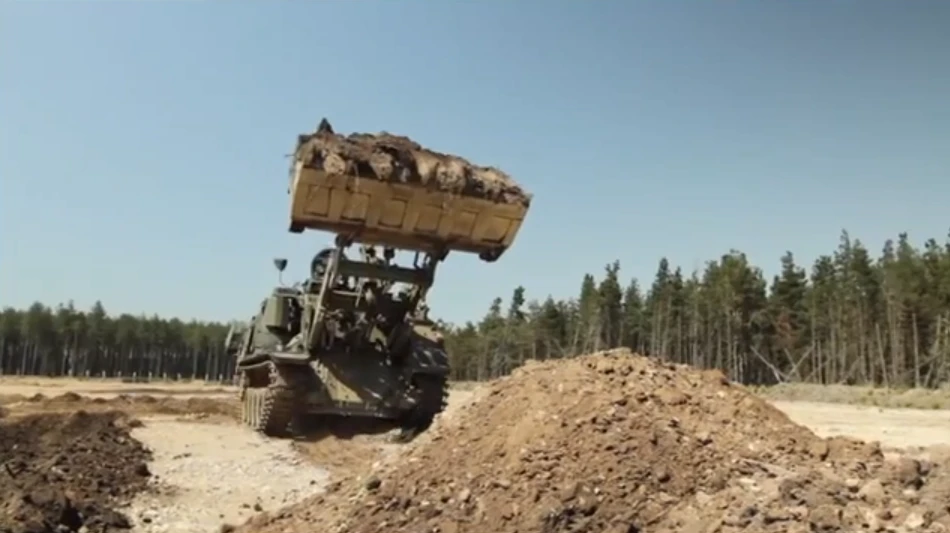 Terrier in full-on digger mode (Video grab: BAE Systems)