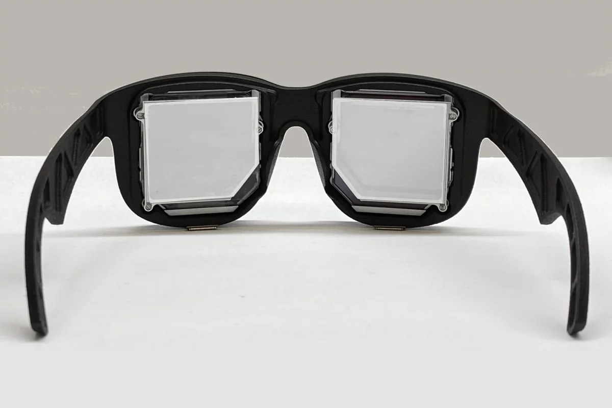 Facebook's prototype uses holographic techniques and optical folding