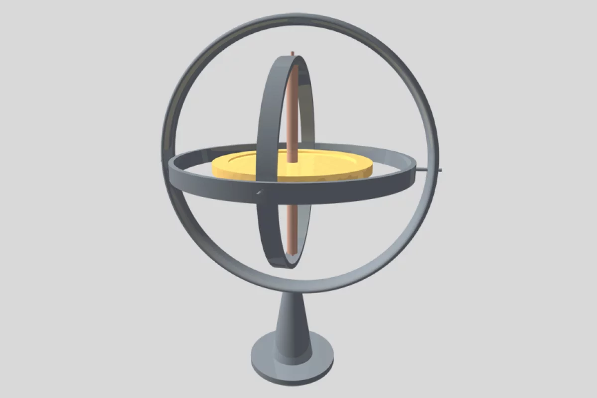 A conventional gyroscope
