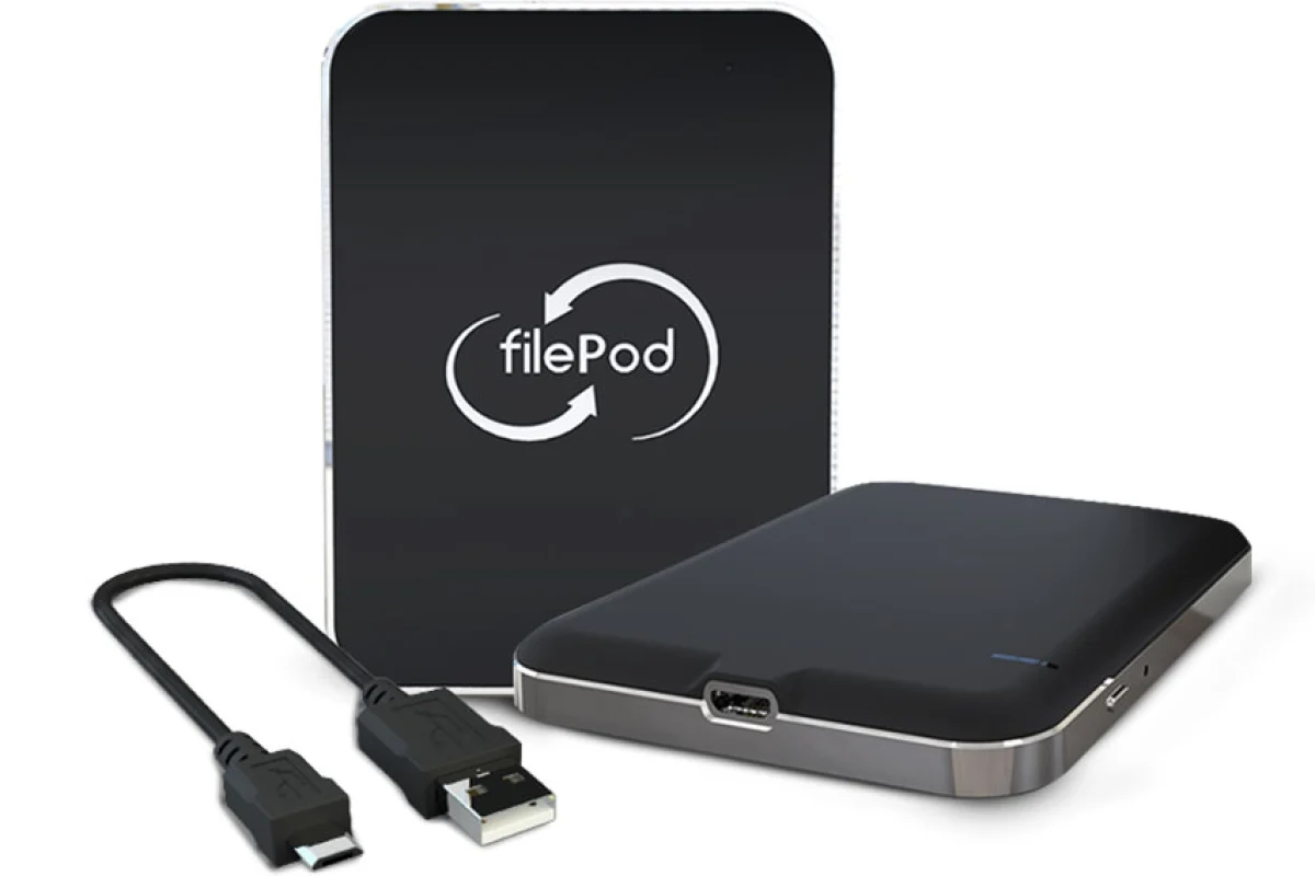 filePod is a pocket-sized device for securely accessing multiple cloud storage platforms